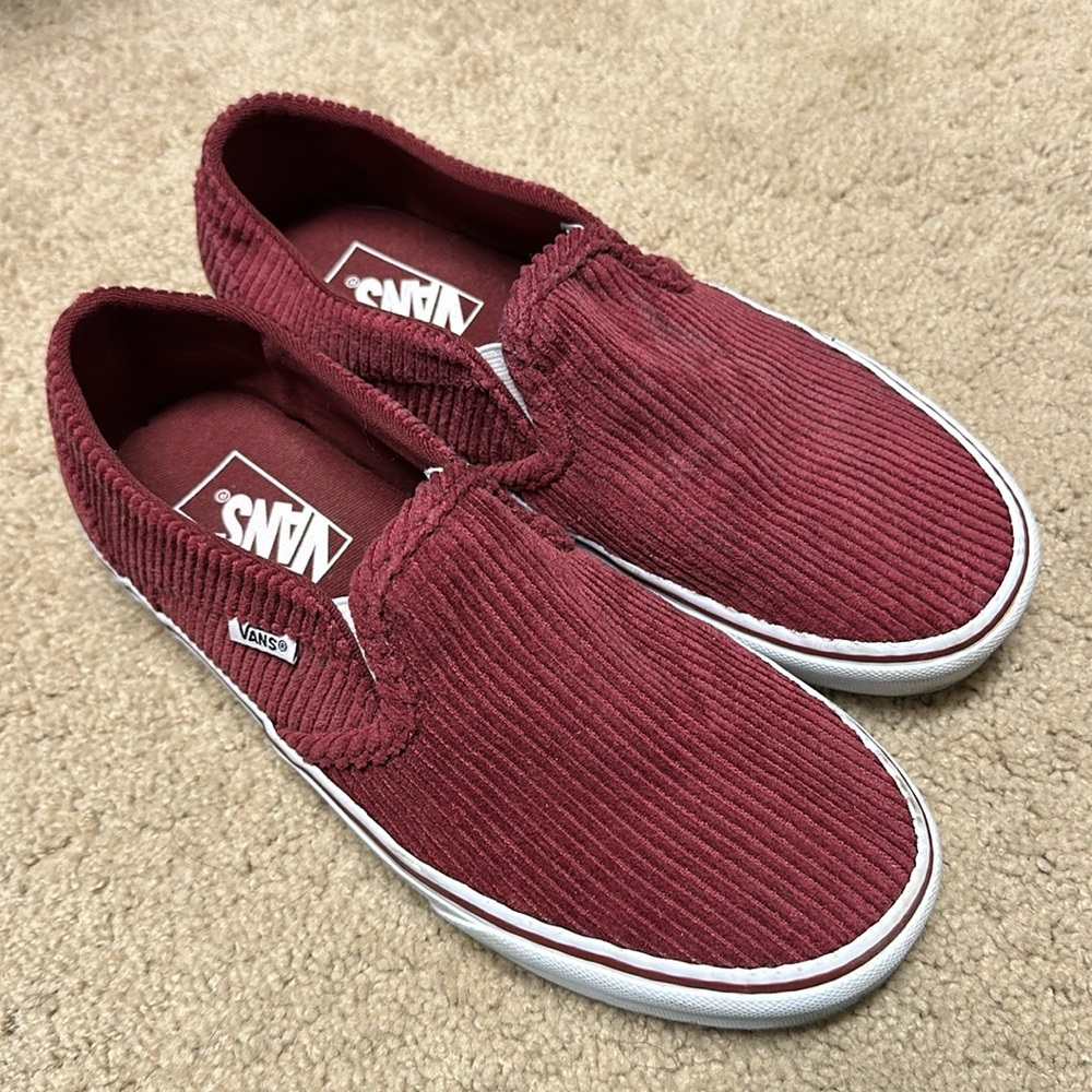 Vans corduroy slip ons